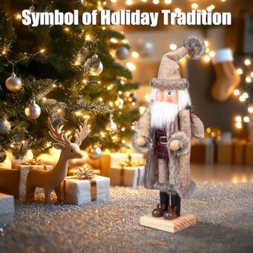 ArlinaL Santa Christmas Nutcracker 15 Inch Unique Holiday Decor