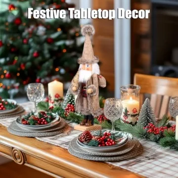 ArlinaL Santa Christmas Nutcracker 15 Inch Unique Holiday Decor