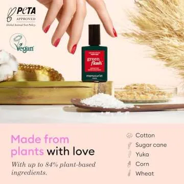 Vegan Green Flash LED Gel Nail Polish Kit - At Home Salon Quality