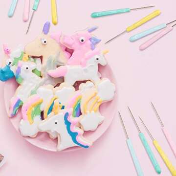 12 Pieces Sugar Needle Scriber Set - Perfect Baking Tool