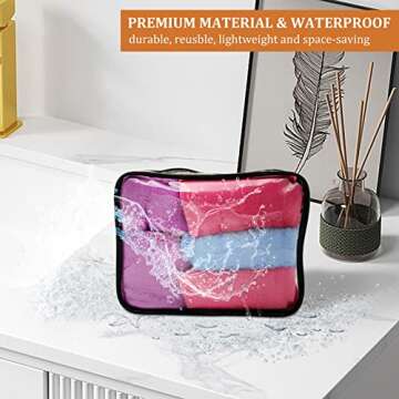 Kitchen GIMS Clear TSA Approved Toiletry Bag 4 Pack Small Cosmetic Bag Travel Toiletry Bag Quart Size Travel Bags for Toiletries Waterproof Carry On Toiletry Bag Travel Accessories