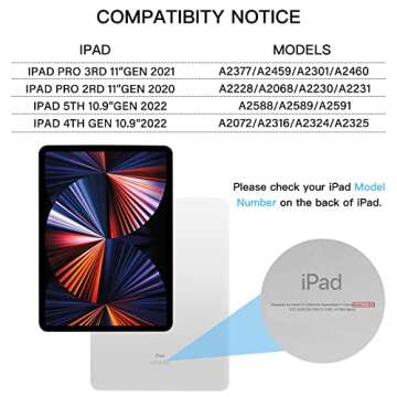 Tiaota iPad Pro 11/10.9-inch Magnetic Keyboard Case