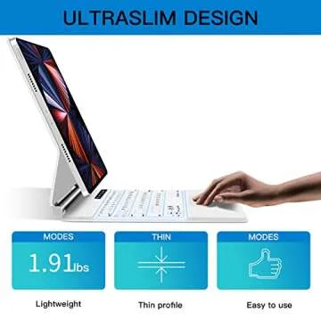 Tiaota iPad Pro 11/10.9-inch Magnetic Keyboard Case