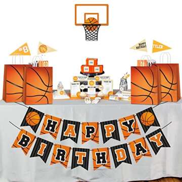 Basketball Party Favor Bags Set of 16 Fun Treat Bags