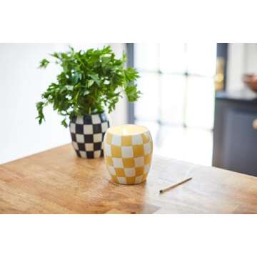 Paddywax Checkmate Artisan Hand-Poured Scented Candle, 11-Ounce, Golden Amber