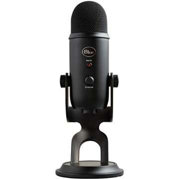 Blue Yeti Studio Blackout Microphone - Ultimate Audio Clarity for Content Creators