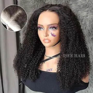 Glueless Afro Kinky Curly Lace Front Wig for Women