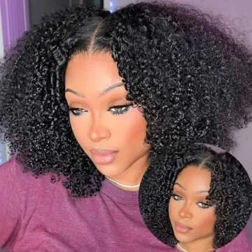 Glueless Afro Kinky Curly Lace Front Wig for Women