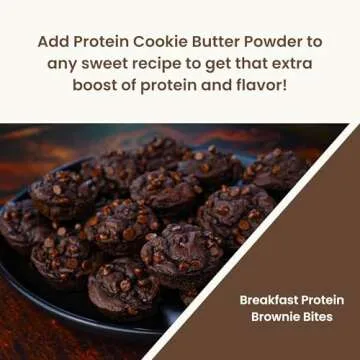 Flexible Dieting Lifestyle Vegan Protein Cookie Butter Powder - Brownie Batter | Dairy-Free, Keto-Friendly, Low Carb, Sugar-Free, Gluten-Free | Easy to Mix, Bake and Spread | 8.1oz