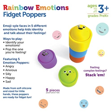 Buy Rainbow Emotion Fidget Poppers for Kids 3+