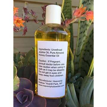 Almond Honey-Licious,Body Oil, Bath Oil,Moisturizing Body Oil,Natural Massage Oil,4 oz