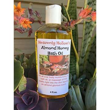 Almond Honey-Licious,Body Oil, Bath Oil,Moisturizing Body Oil,Natural Massage Oil,4 oz