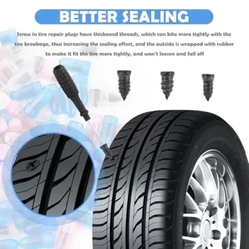 VKQTS 100PCS Tire Repair Kit for Quick Puncture Fix