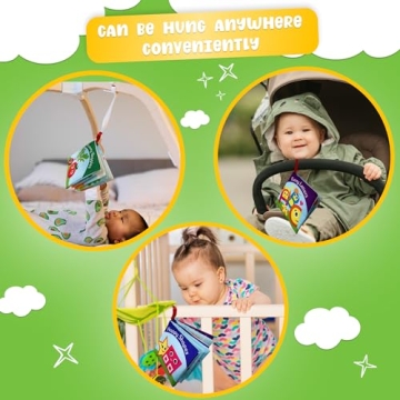 Soft Cloth Books for Babies - Set of 6 Interactive Learning Tools
