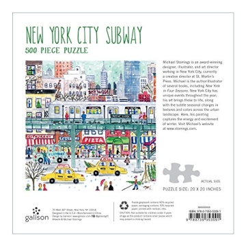 Galison 500 Piece New York City Holiday Jigsaw Puzzle