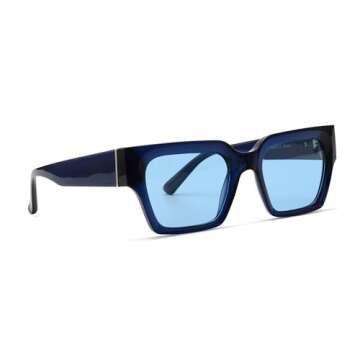 Ryan Simkhai Eyeshop MAX Polarized Sunglasses in Navy Blue