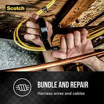 3M Scotch 700 Electrical Tape, 3/4 in x 66 ft x 7 mil, Vinyl Insulating Tape for Excellent Mechanical Protection, For Primary Insulation Up to 600V, For Indoor and Outdoor Use (03429NA)