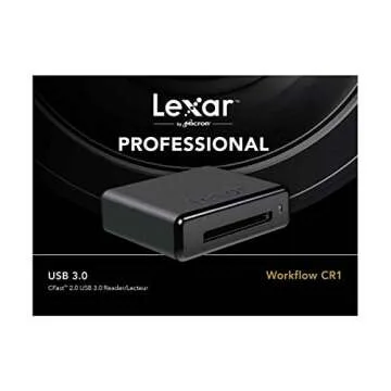 Lexar Professional Workflow CR1 CFast 2.0 USB 3.0 Reader for Fast Transfers
