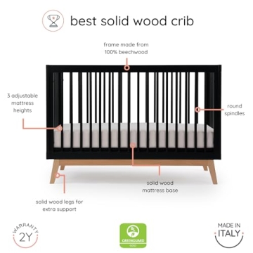 Dadada Soho Baby Crib - Eco-Friendly 3-in-1 Convertible Design