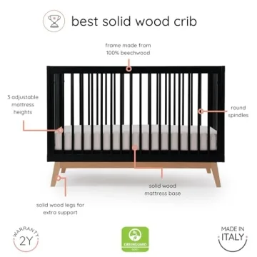 Dadada Soho Baby Crib - Eco-Friendly 3-in-1 Convertible Design