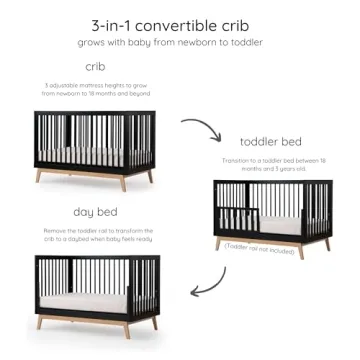 Dadada Soho Baby Crib - Eco-Friendly 3-in-1 Convertible Design