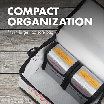 Tenergy 2 Pack Flame Retardant Lipo Battery Bags