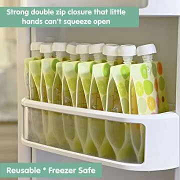 Sage Spoonfuls 7-Piece Feeding Set Suction Plate and Reusable Baby Food Pouches for Babies and Toddlers, 100% Silicone Divided Plate with Suction Base, 6-Pack BPA Free 7oz Reusable Food Pouches