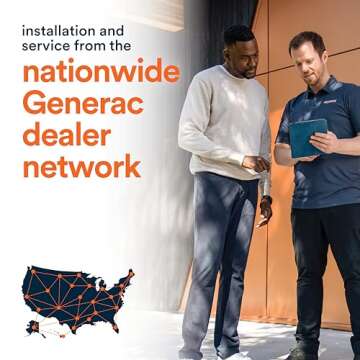 Generac Electric Vehicle (EV) Charger Level 2 Plus, 48 AMP - Quick Charge, Ultra Compact with 25 ft Cable - WiFi & Bluetooth App Management - Alexa & Google Home Comptabile - Energy Star/UL Certified