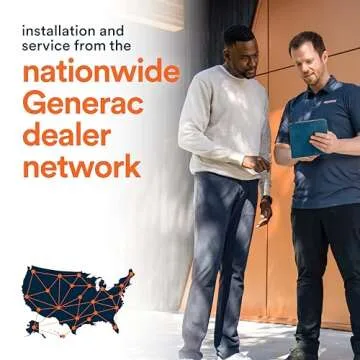 Generac Electric Vehicle (EV) Charger Level 2 Plus, 48 AMP - Quick Charge, Ultra Compact with 25 ft Cable - WiFi & Bluetooth App Management - Alexa & Google Home Comptabile - Energy Star/UL Certified