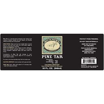 Bickmore Pine Tar 32oz - Hoof Care Formula for Horses