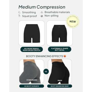 PAVOI ACTIVE Buttery Soft Yoga Workout Shorts - High Waisted Butt Sculpting 4" Gym Biker Shorts