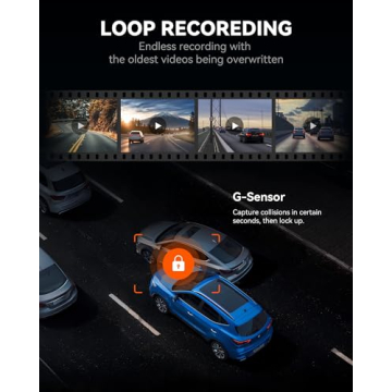 4K Mirror Dash Cam with Dual Cameras & Parking Assistance