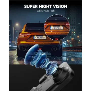 4K Mirror Dash Cam with Dual Cameras & Parking Assistance