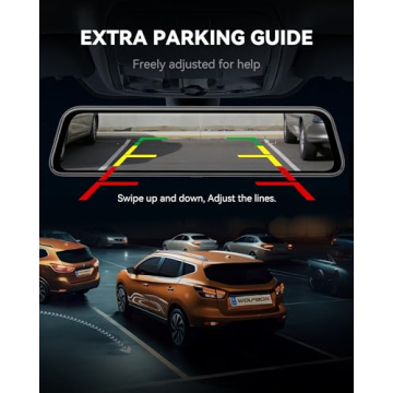 4K Mirror Dash Cam with Dual Cameras & Parking Assistance