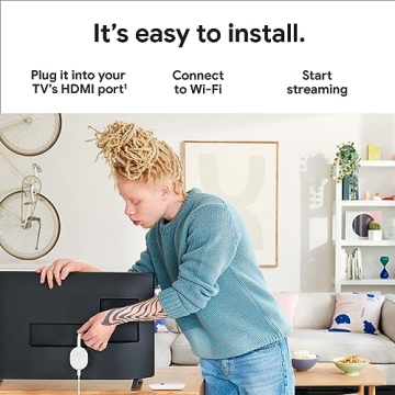 Chromecast HD Streaming Stick with Google TV & Voice Search