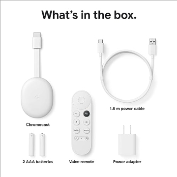 Chromecast HD Streaming Stick with Google TV & Voice Search