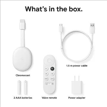 Chromecast HD Streaming Stick with Google TV & Voice Search