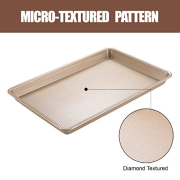 JOHO BAKING Nonstick Cookie Sheet Set for Baking All Ages