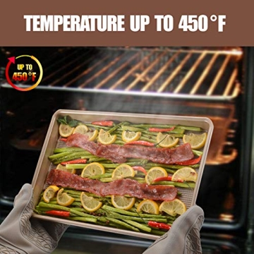 JOHO BAKING Nonstick Cookie Sheet Set for Baking All Ages