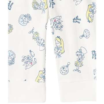 Amazon Essentials Disney | Marvel | Star Wars Unisex Babies' 6-Piece Outfit Set, Pack of 6, Alice Tea Party, 12 Months