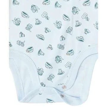 Amazon Essentials Disney | Marvel | Star Wars Unisex Babies' 6-Piece Outfit Set, Pack of 6, Alice Tea Party, 12 Months