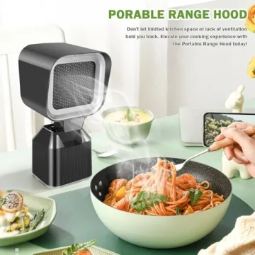 Portable Mini Range Hood with 2 Speed Control