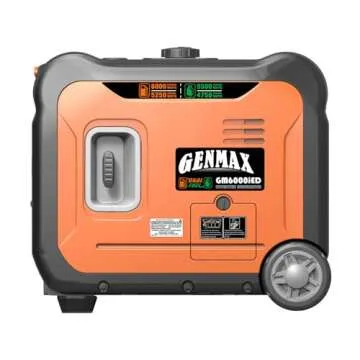 GENMAX Portable Generator, 6000W Super Quiet Dual Fuel Portable Engine with Remote/Electric Start, Ultra Lightweight for Backup Home Use & Camping Travel Outdoor .EPA Compliant(GM6000iED)