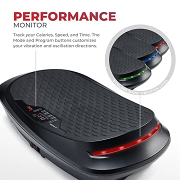 Sunny Health & Fitness 4D Vibration Plate for Toning