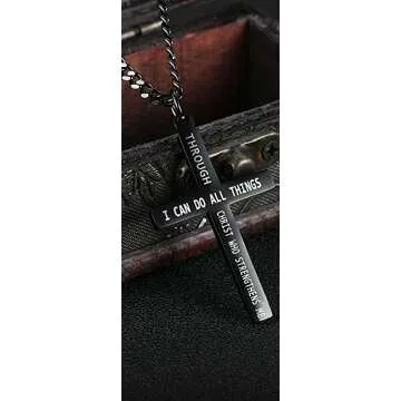 Stainless Steel Philippians Pendant - Faith & Patriotism