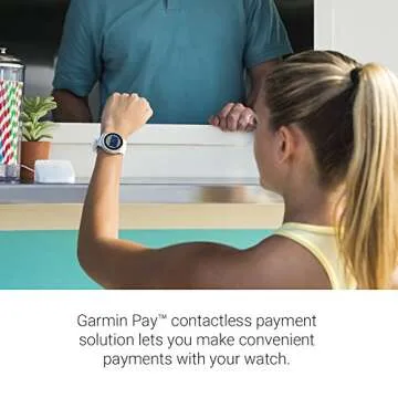 Garmin 010-01769-09 Vívoactive 3, GPS Smartwatch with Contactless Payments and Built-in Sports Apps, White/Rose Gold