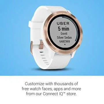 Garmin 010-01769-09 Vívoactive 3, GPS Smartwatch with Contactless Payments and Built-in Sports Apps, White/Rose Gold