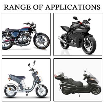 BATIGE 12V Motorcycle Heating Handle Cover Intelligent Three Speed Temperature Adjustment Handlebar Cover Winter Electric Heated Handlebar Cover Motorcycle Handlebar Warmer