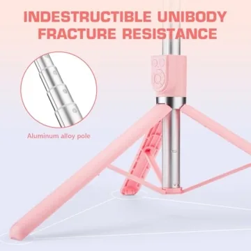 Versatile Selfie Stick Tripod with Rechargeable Remote
