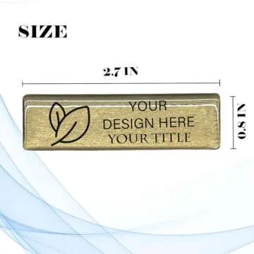 XRLSG Personalized Metal Tags Custom Metal Tags with Magnets Pin Identification Badges with Logo Nam...
